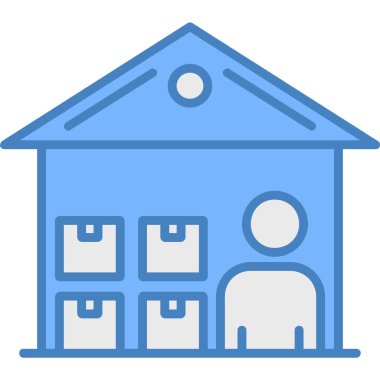 Ev. Web simgesi basit illüstrasyon