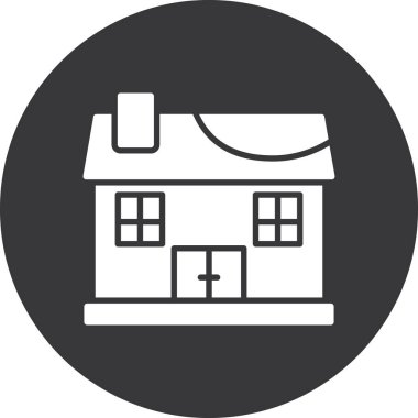 ev vektör simgesi modern illüstrasyon