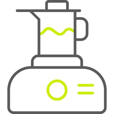 Kahve makinesi simgesi, vektör illüstrasyonu