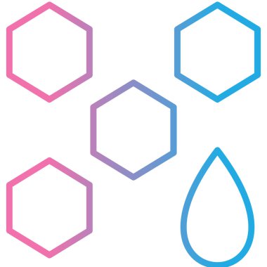 damla vektör illüstrasyon simgesi