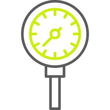 Kronometre Web simgesi basit illüstrasyon