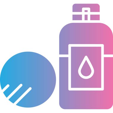 Bir su damlası simgesinin vektör illüstrasyonu