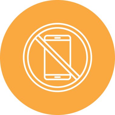 hiçbir telefon simge vektör çizim