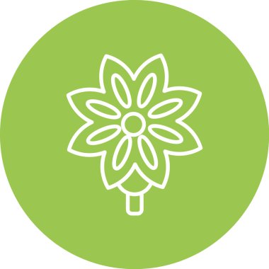 Çiçek. Web basit illüstrasyonu