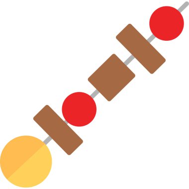 Noel şeker çubuğu ikonu düz stil