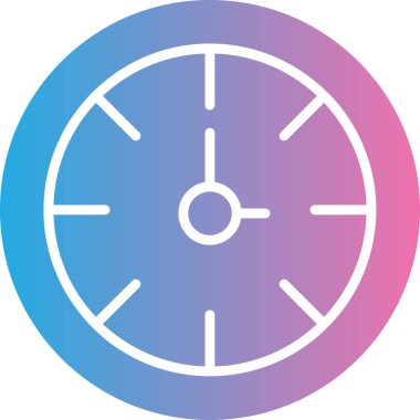 Saat simgesi vektör illüstrasyonu