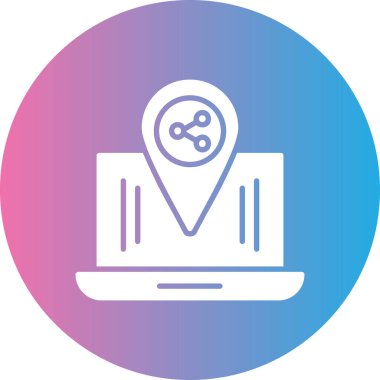 konum simgesi vektör illüstrasyonu