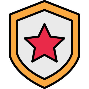 Rozet rozet simgesi - taslak biçimi