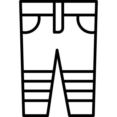 giysi moda simgesi dış hatlar biçiminde