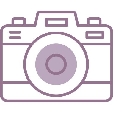 kamera renkli vektör simgeleri