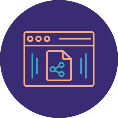 Seo simgesinin vektör illüstrasyonu