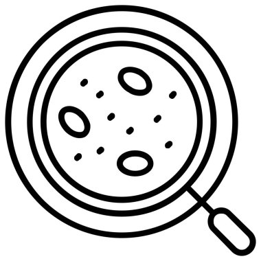 Büyütme cam simgesi, izometrik biçim