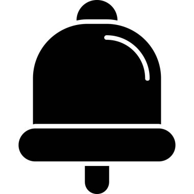 Zil çanı simgesi katı biçimde