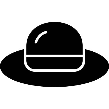 Şapka simgesi vektör illüstrasyonu