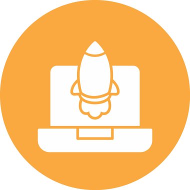 Bilgisayar. Web simgesi basit illüstrasyon