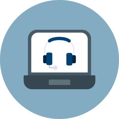 Müşteri servis simgesi vektör illüstrasyonu