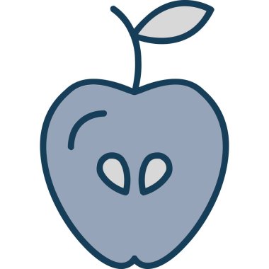 elma simgesinin vektör illüstrasyonu