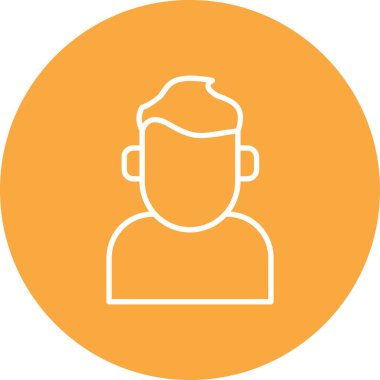 avatar. Web simgesi basit illüstrasyon