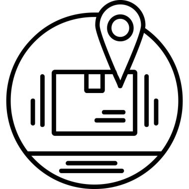 konum haritası konum simgesi ana hat biçiminde