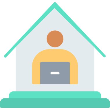 ev evi simgesi ana hatları biçiminde