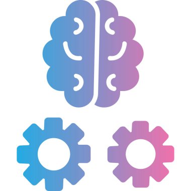 Vektör Beyin simgesi illüstrasyonu