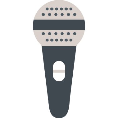 mikrofon simgesi. vektör illüstrasyonu