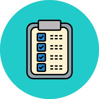 Liste simgesi vektörlü pano