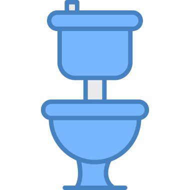 Tuvalet simgesi. vektör illüstrasyonu