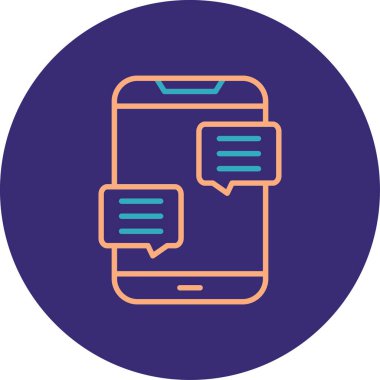 Akıllı telefon. Web simgesi basit illüstrasyon