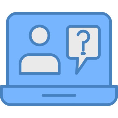 Sohbet mesajı simgesi. hat sohbet mesajı vektör rengi düz izole