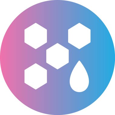 Mavi ve beyaz bir su damlasının vektör çizimi