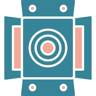 Kamera Simgesi Moda Biçiminde İzole Arkaplan