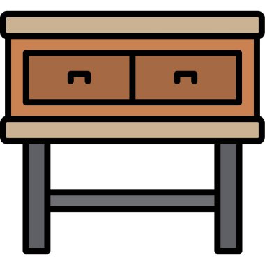 mobilya kutsal kişilerin resmi, vektör çizim