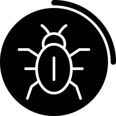 Böcek. Web simgesi basit illüstrasyon