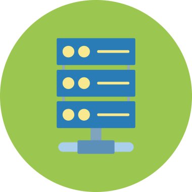 Sunucu. Web simgesi basit illüstrasyon