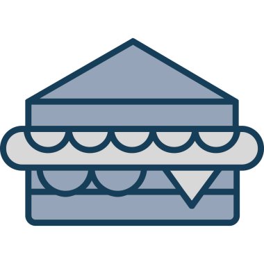 yemek vektör simgesi, modern biçim