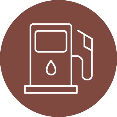 Kişisel ve ticari kullanım için gaz vektör simgesi simgesi çizimi..