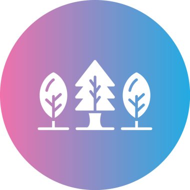 ağaç simgesi vektör illüstrasyonu