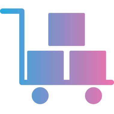 Sepet simgesinin vektör illüstrasyonu