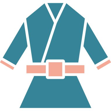 Japon kimonosu. vektör simgesi