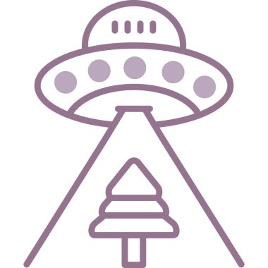 UFO simgesi. vektör illüstrasyonu