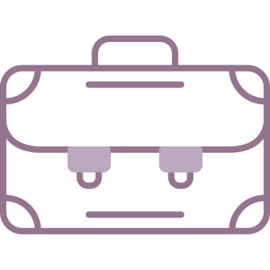 Çanta. Web simgesi basit illüstrasyon