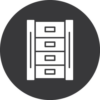 Dolap. Web simgesi basit illüstrasyon