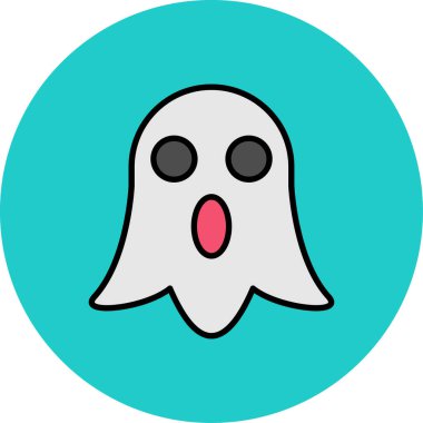 hayalet simgesi vektör illüstrasyonu