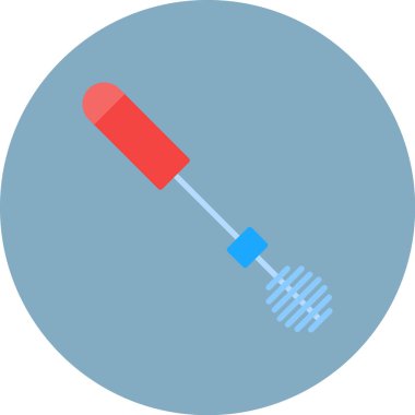 Modern b 'nin vektör illüstrasyonunda termometrenin eksik simgesi