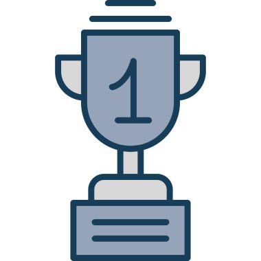 Trophy Düz Vektör Simgesi