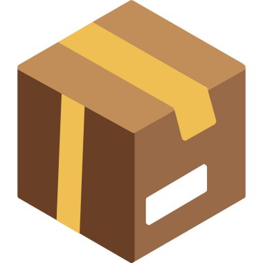 karton kutu teslim simgesi