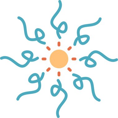 soyut güneş vektör çizim