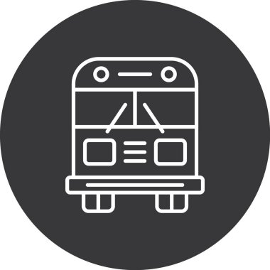 tren. Web simgesi basit illüstrasyon