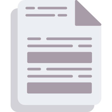 kağıt belge vektör simgesi